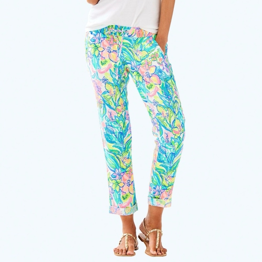 Lilly PulitzerAden Surf Gypsea Linen Pants